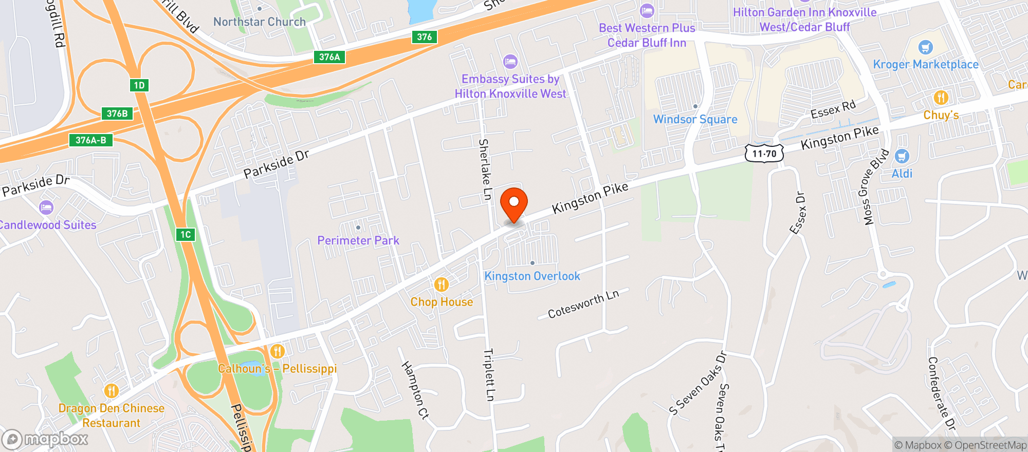 Map showing Sprouts Farmers Market