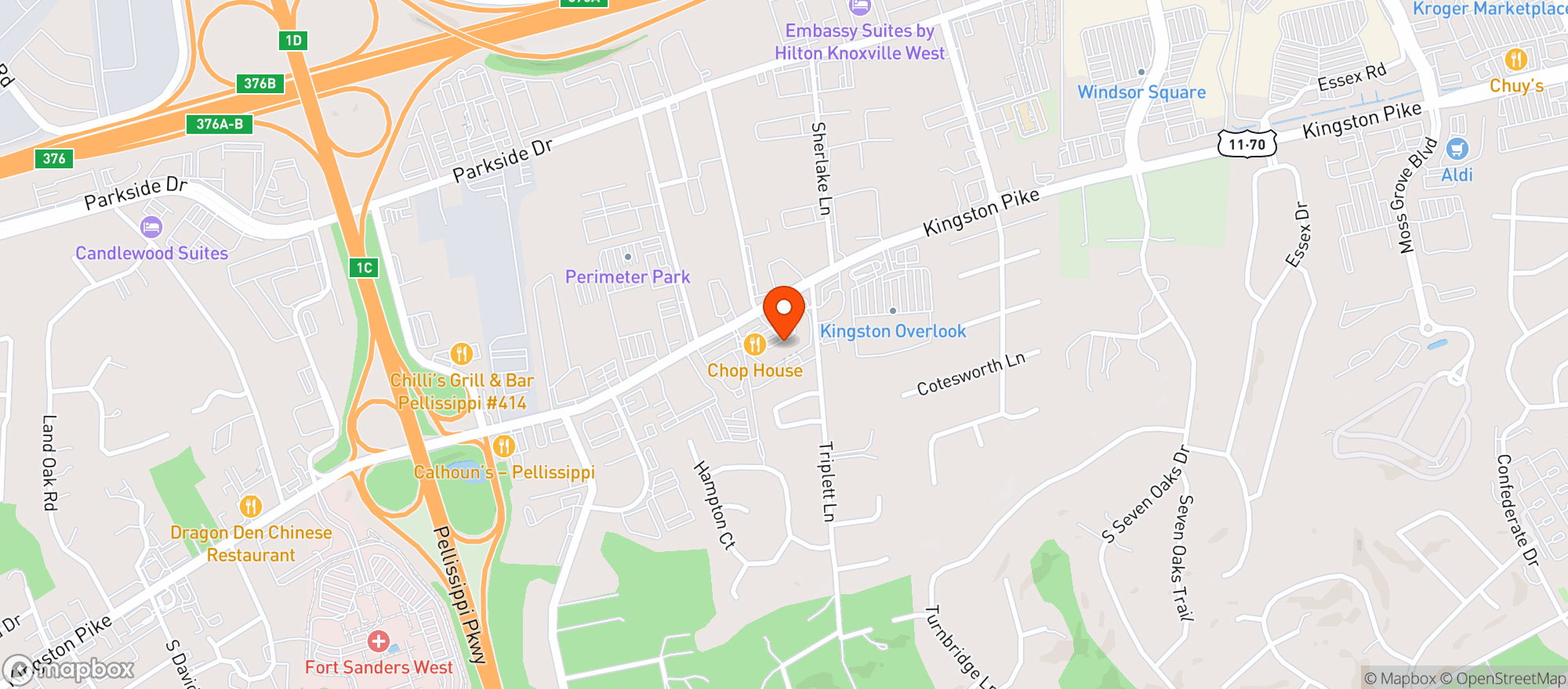 Map showing The Chop House