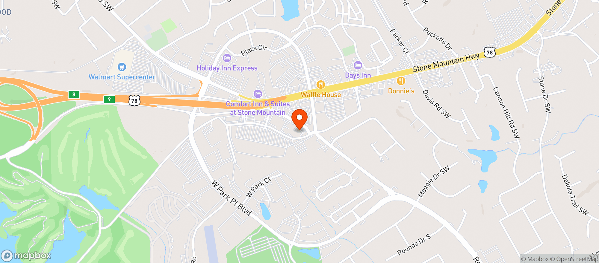 Map showing Quick Pick Mart 2