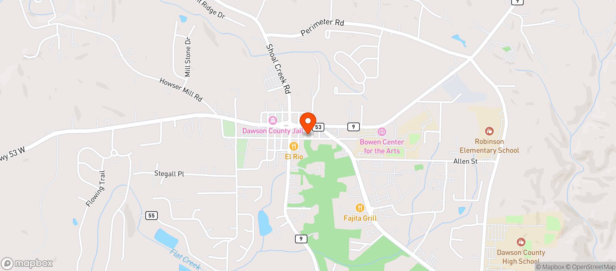 Map showing Kangaroo #3318/Hwy 9