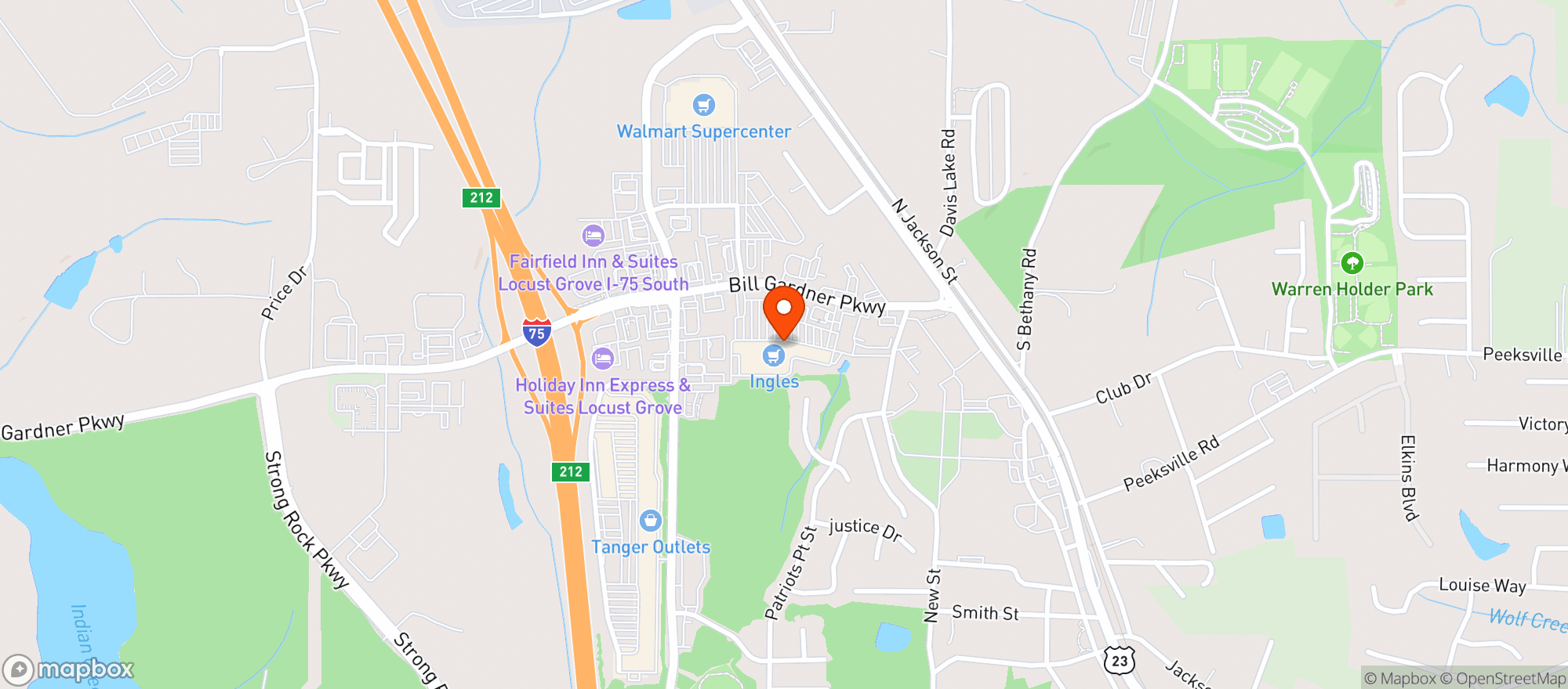 Map showing Gnc