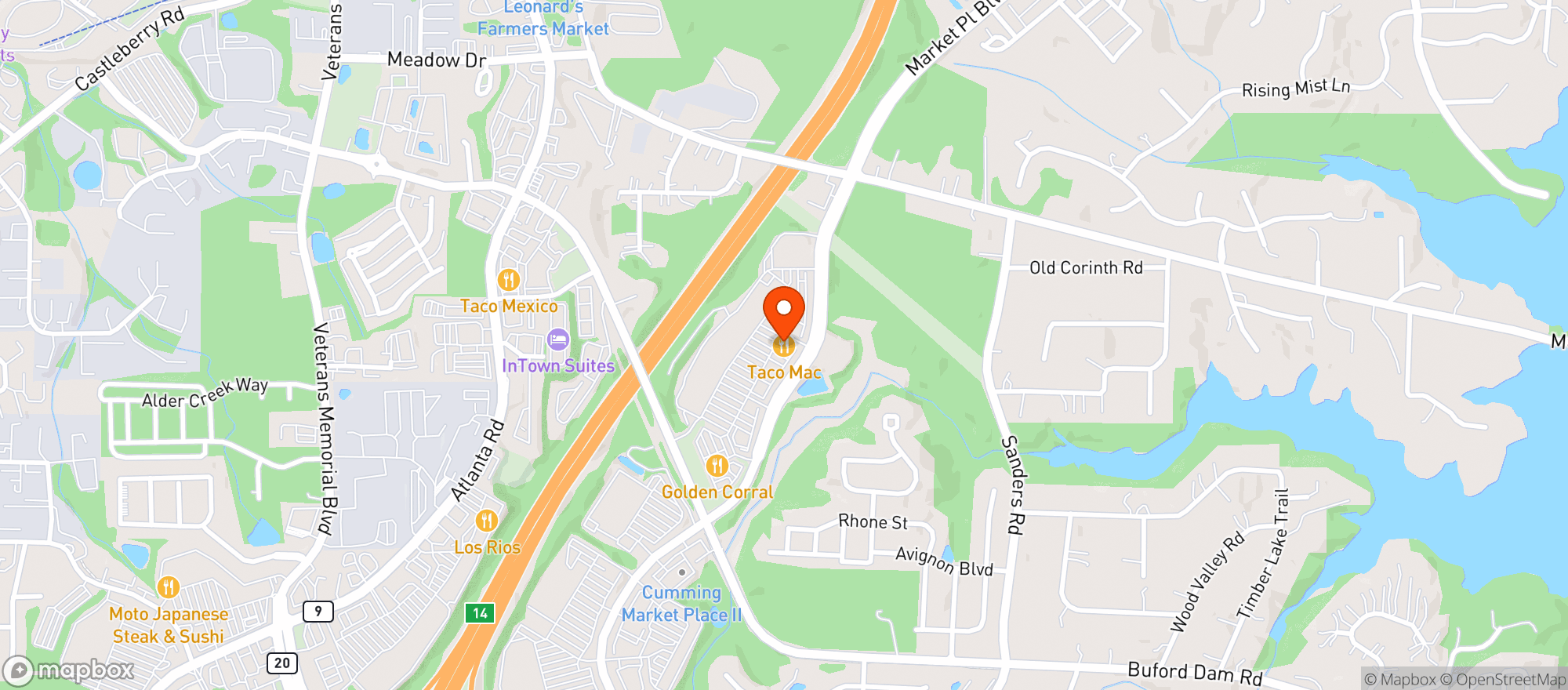 Map showing TACO MAC