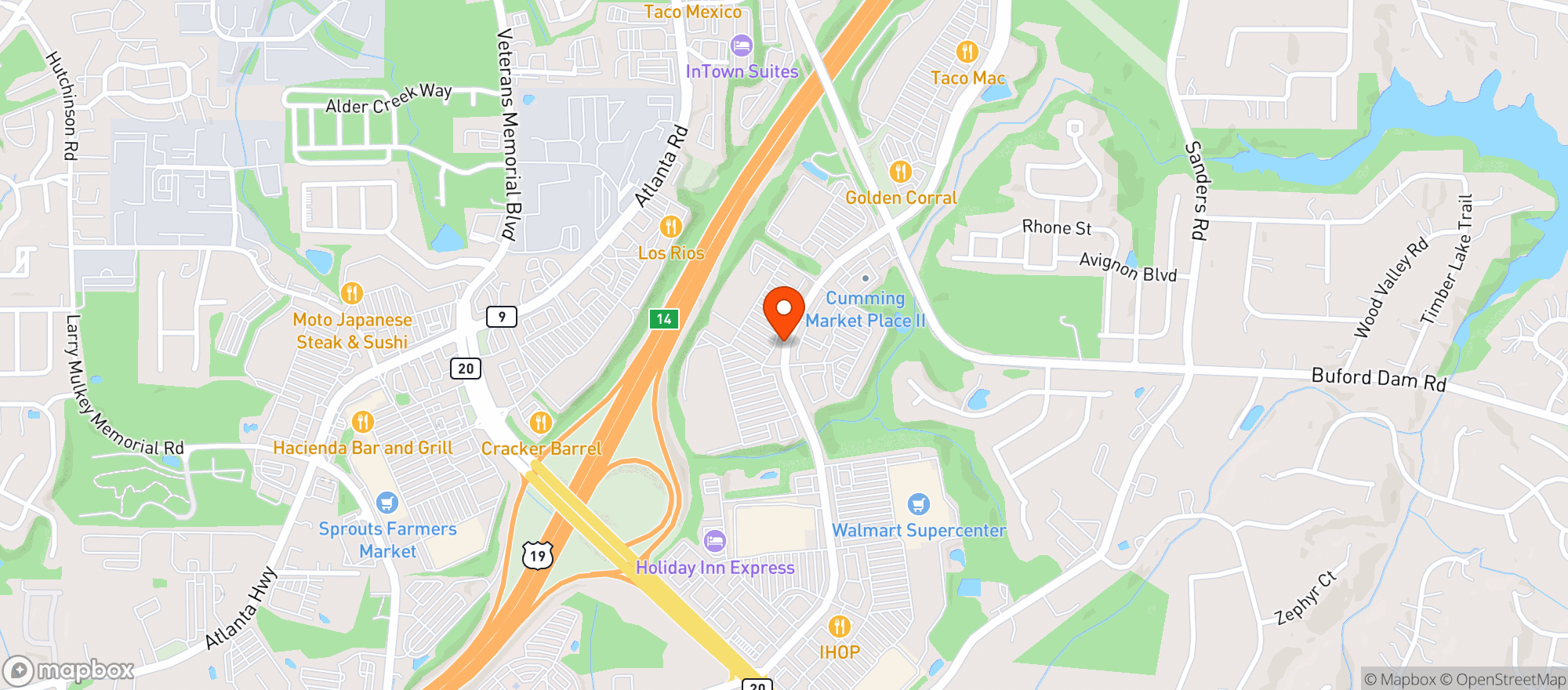 Map showing SUPERTARGET
