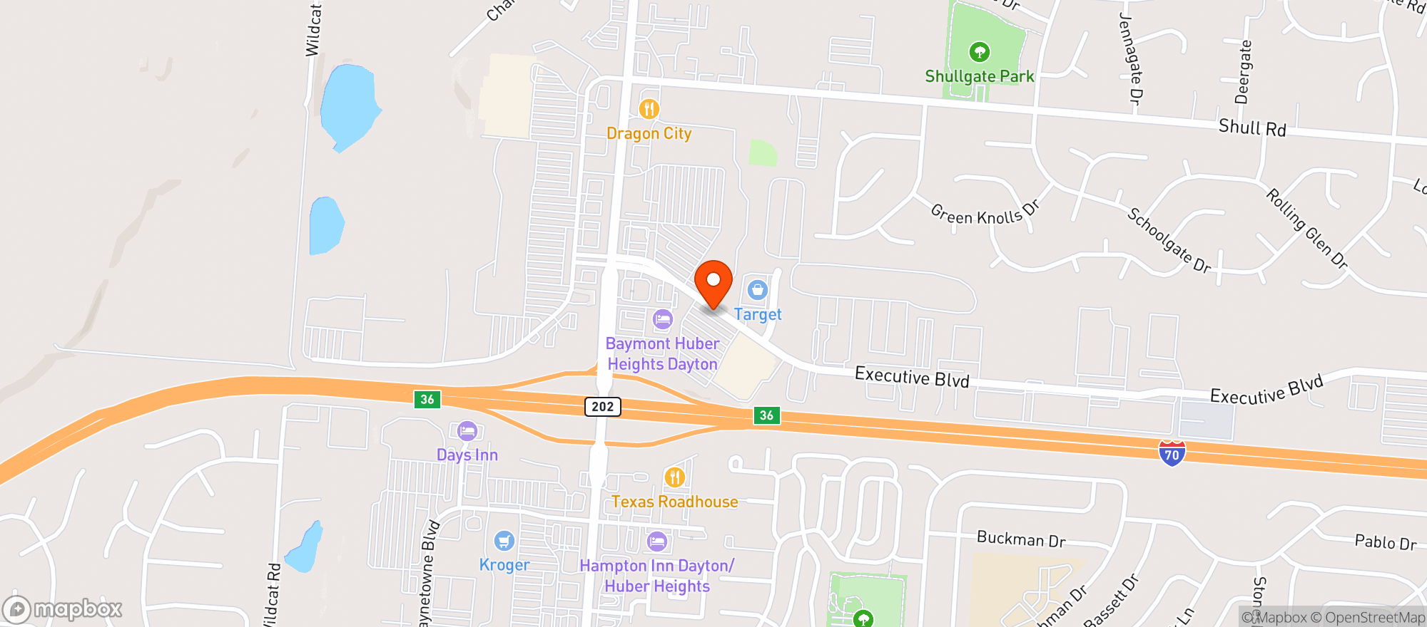 Map showing Target