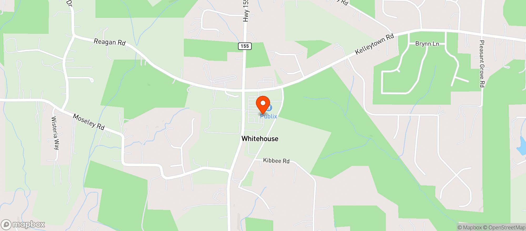 Map showing Publix