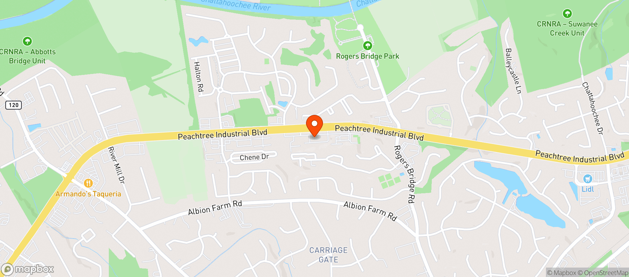 Map showing Peachy Earth