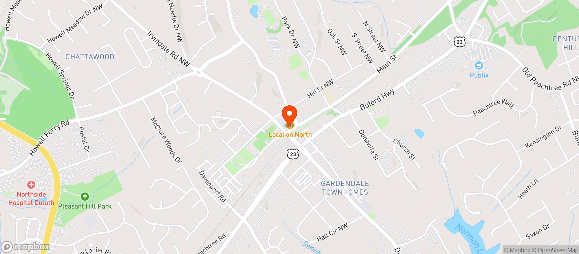 Map showing Good Word Brewing And Pubic House