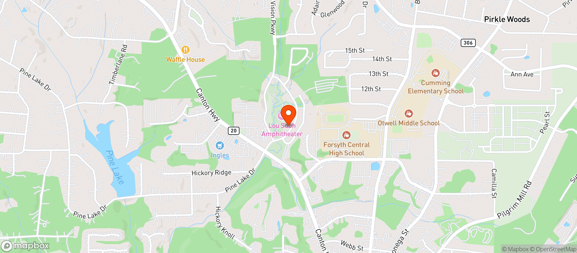 Map showing Homestead