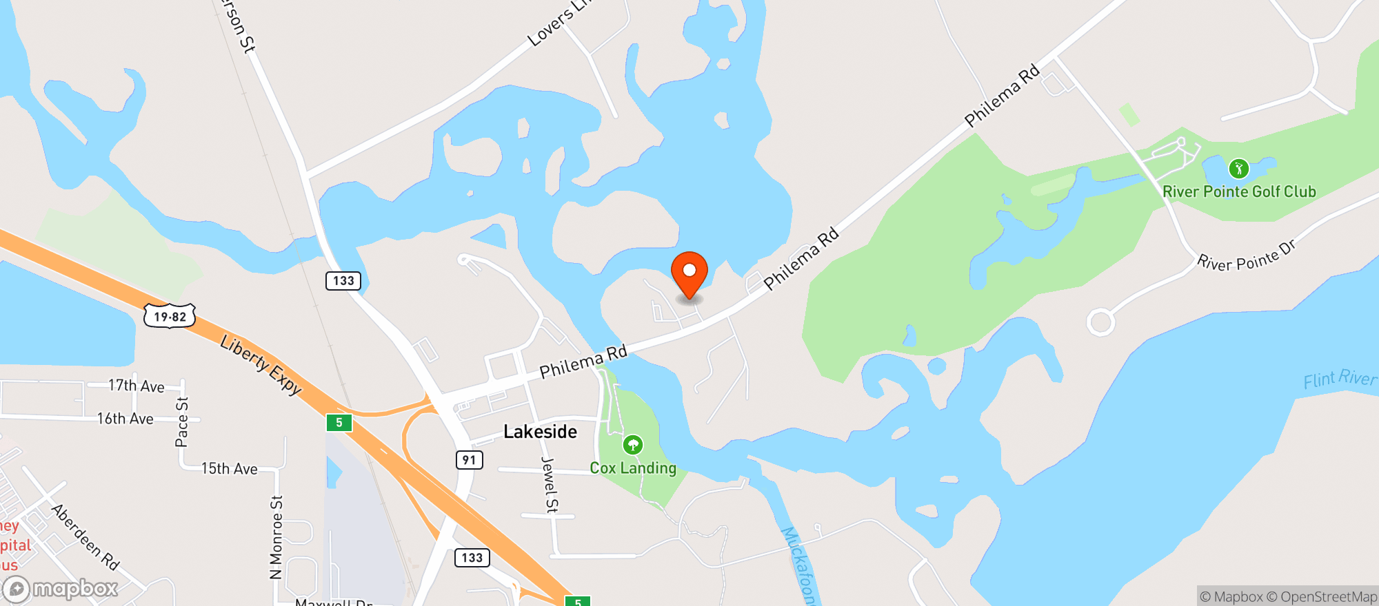 Map showing Post 2785