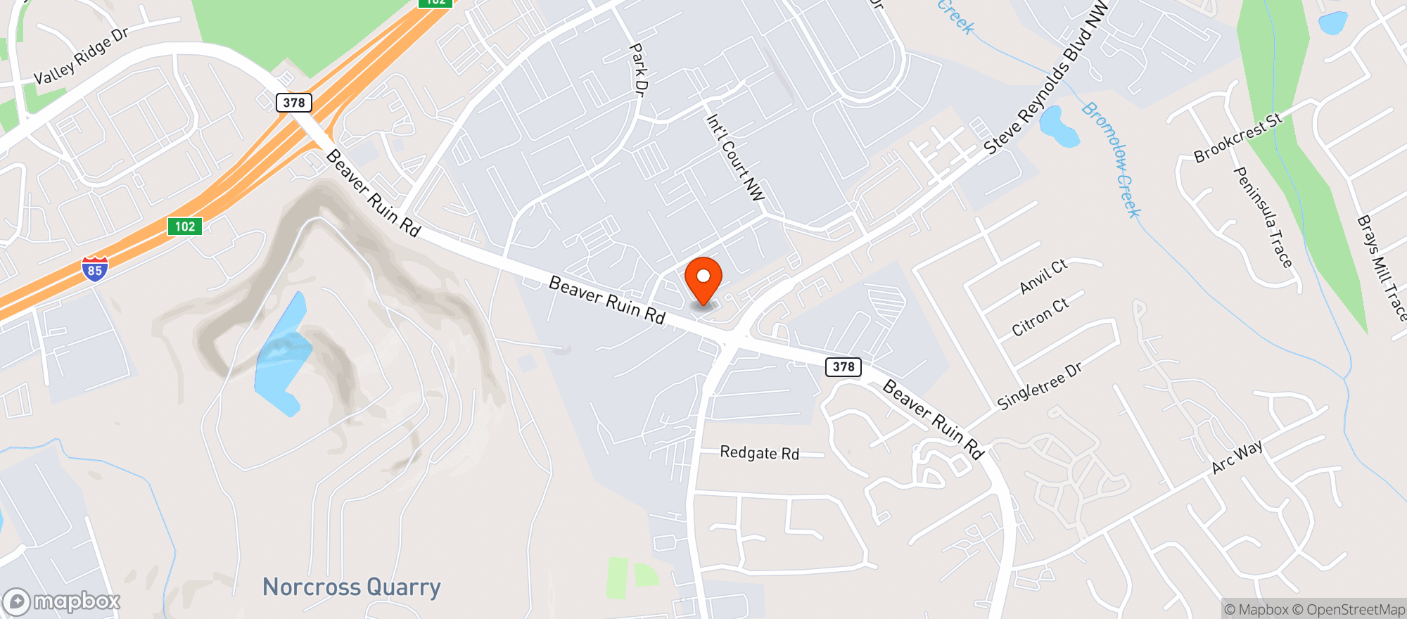 Map showing Ehall