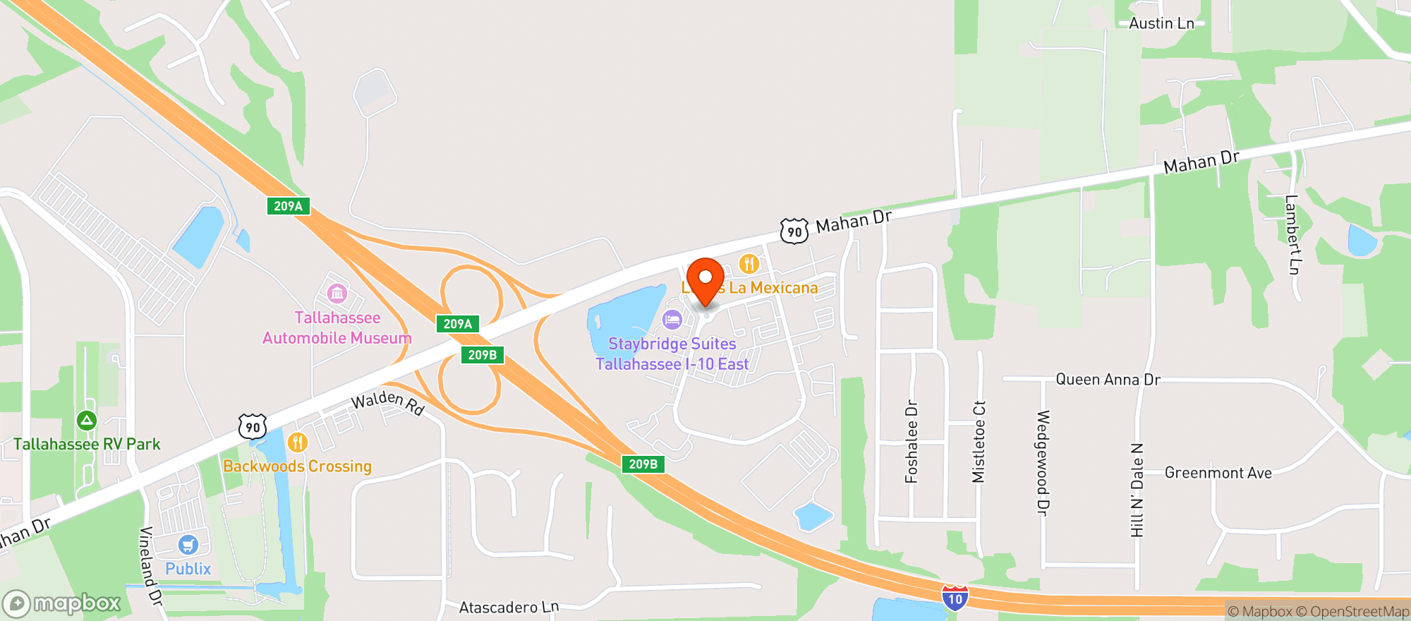 Map showing Sunstop