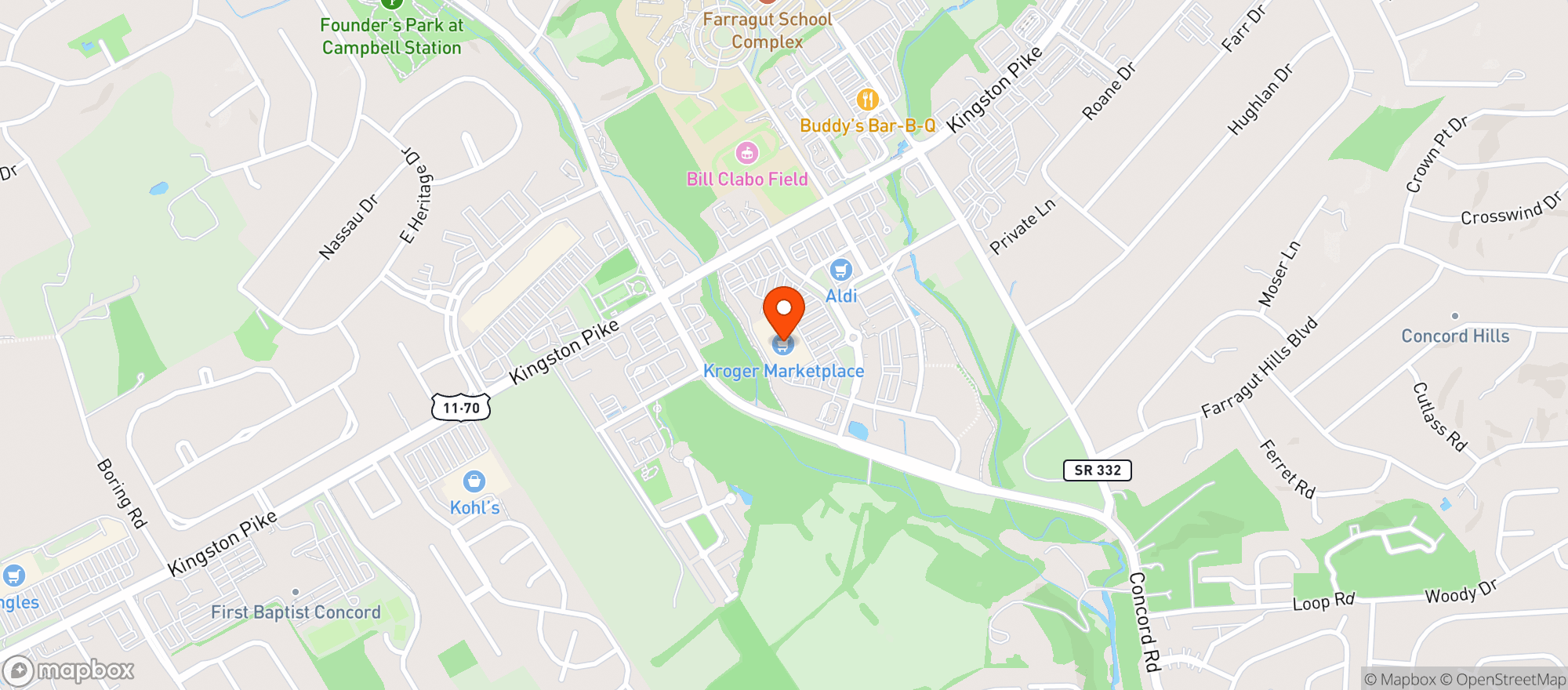 Map showing Nashville (026) - 00686 - Campbell Station Exchange