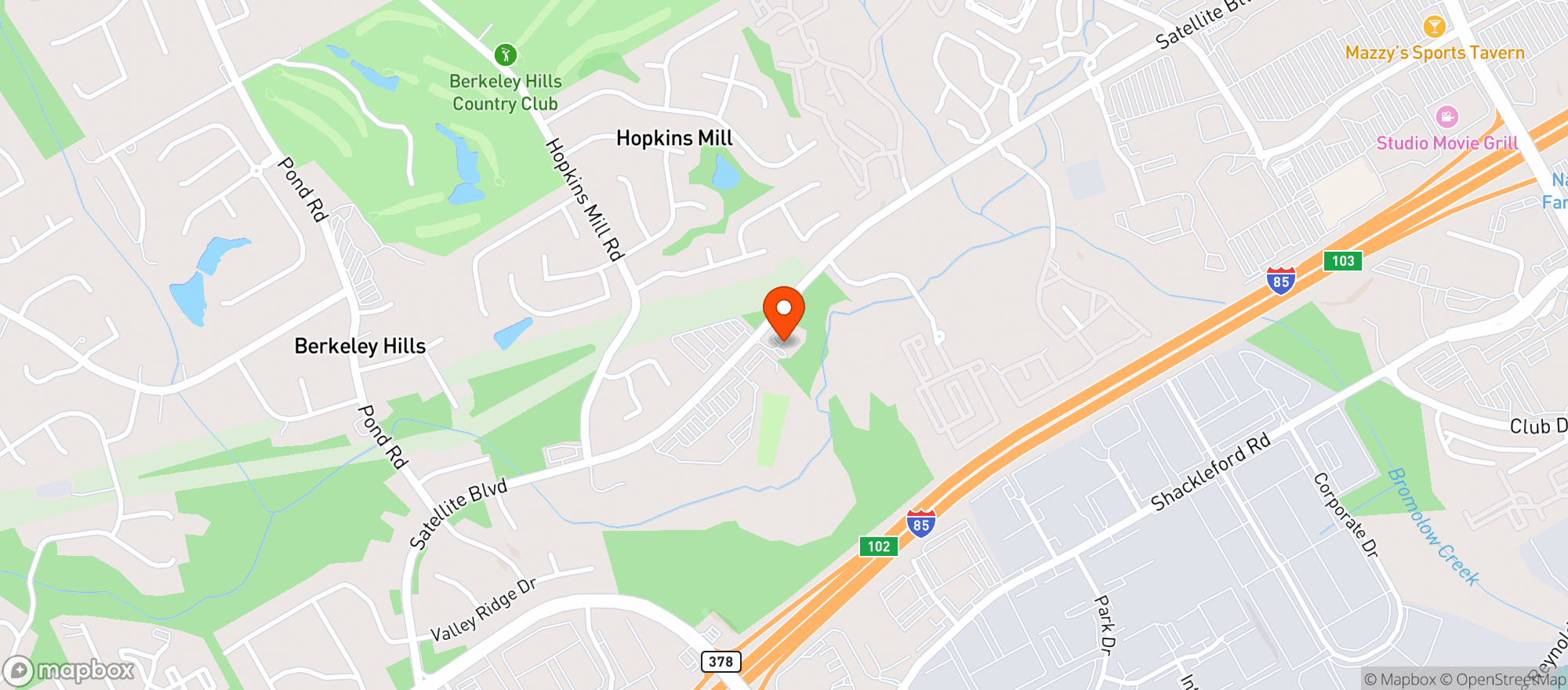 Map showing Foodmart Satellite Blvd