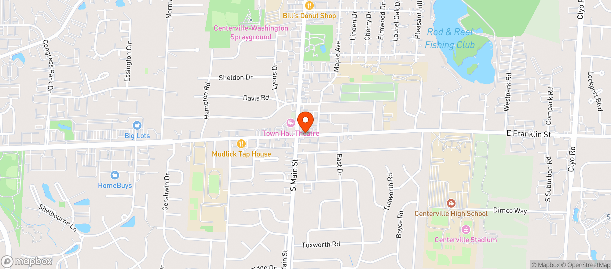 Map showing Mac Diggers Pub