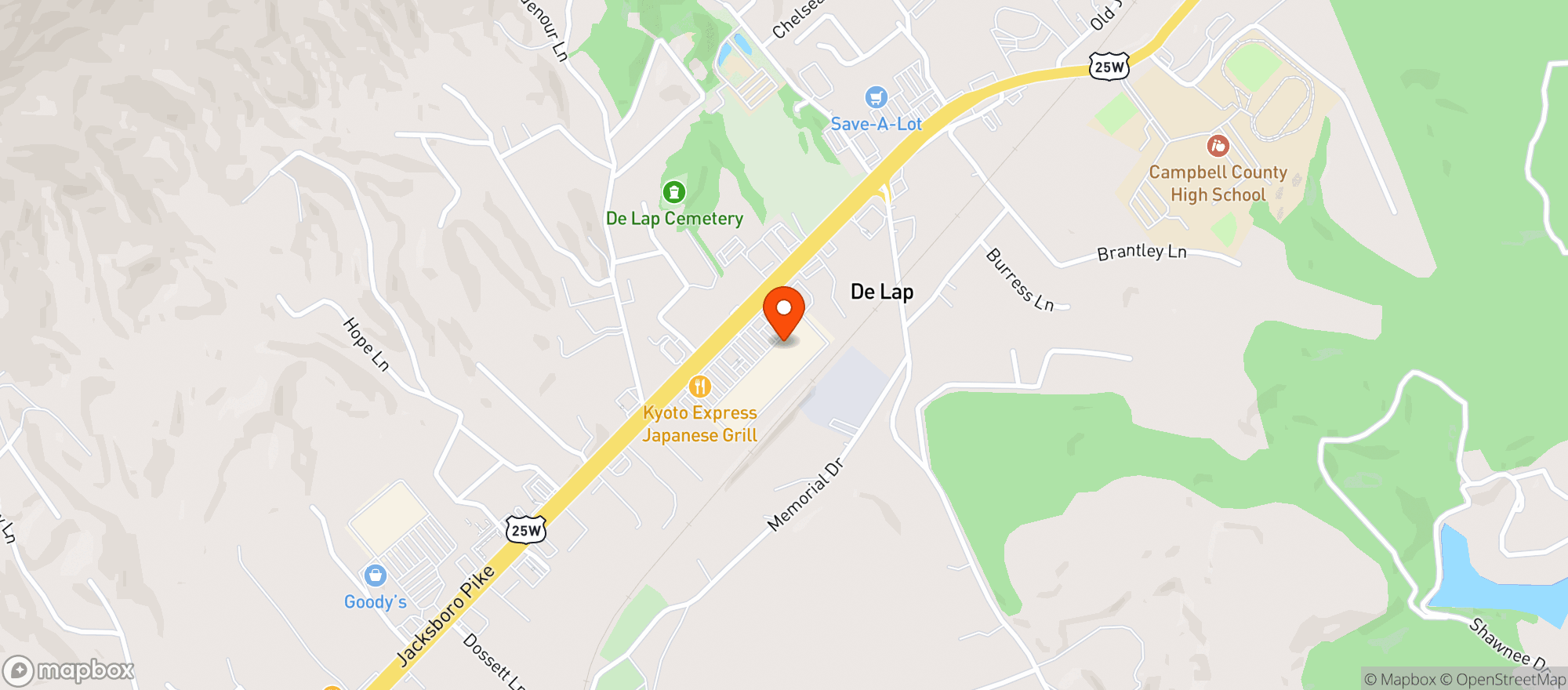 Map showing Norris Lake Wine And Spirits