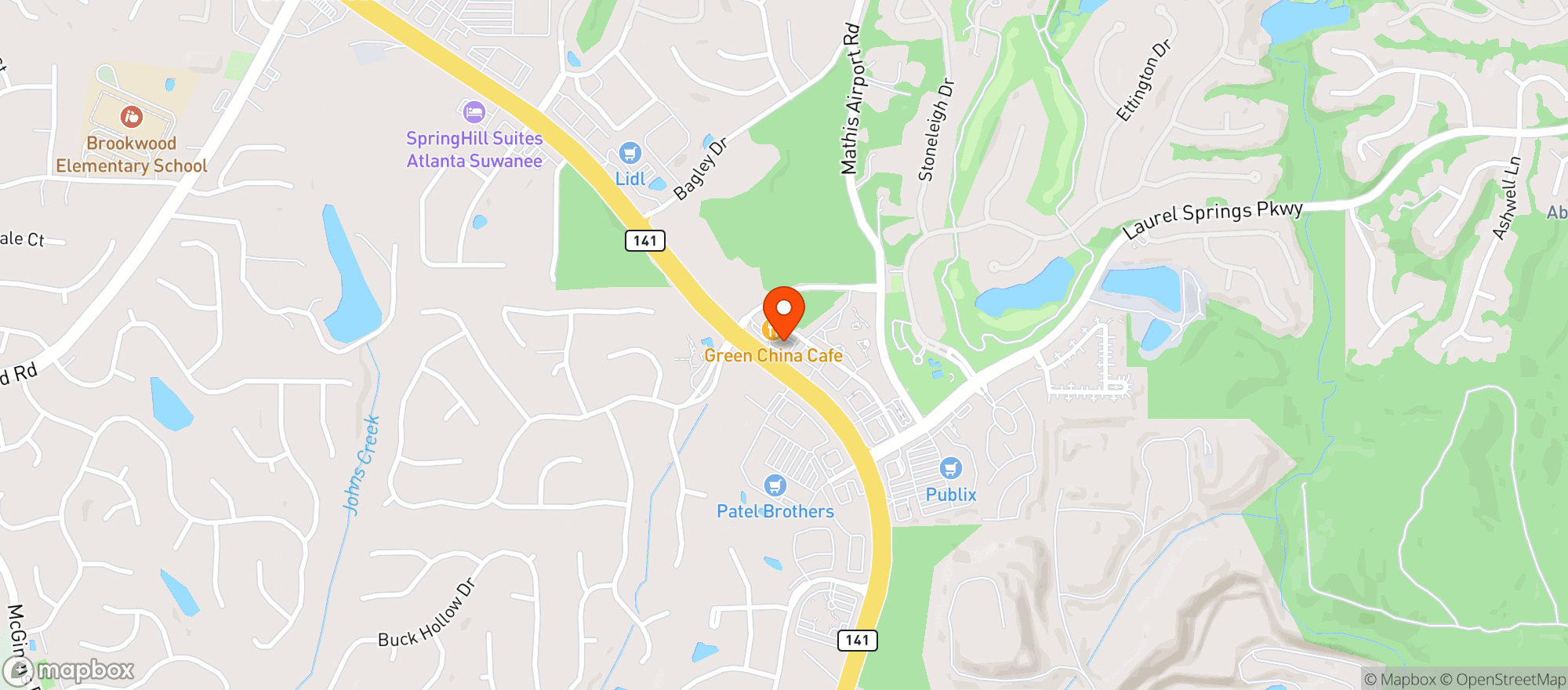 Map showing Pops Wine & Spirits