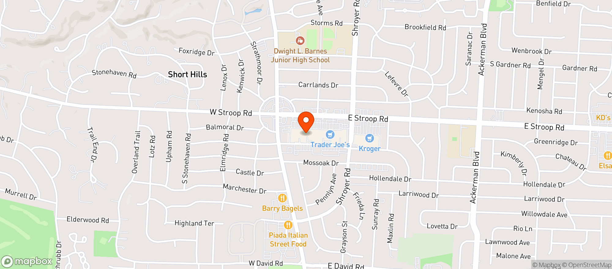 Map showing Gnc