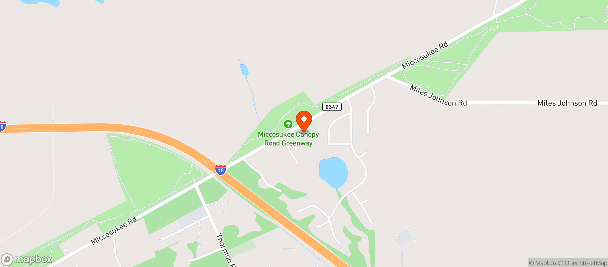 Map showing The Hub At Feather Oaks