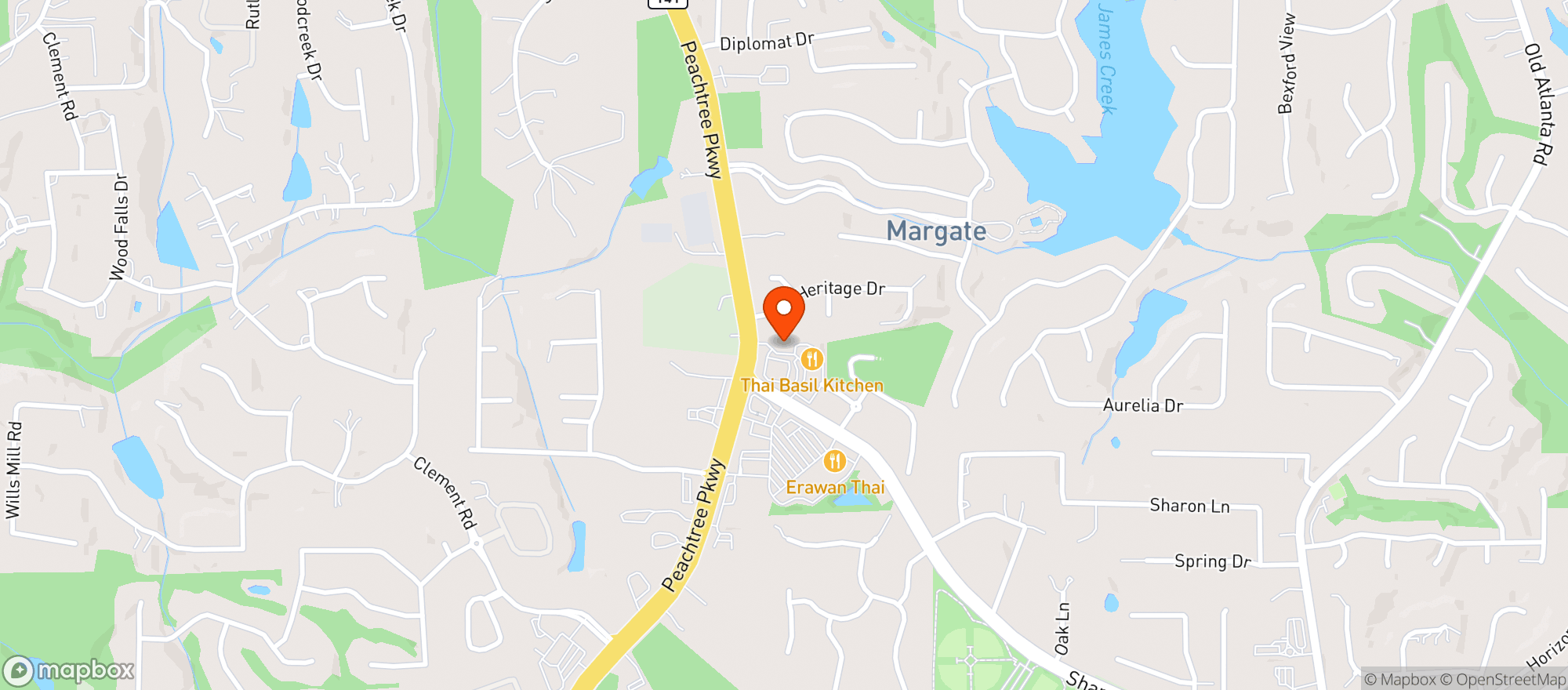 Map showing Sharon Crossing Beverage & Tob