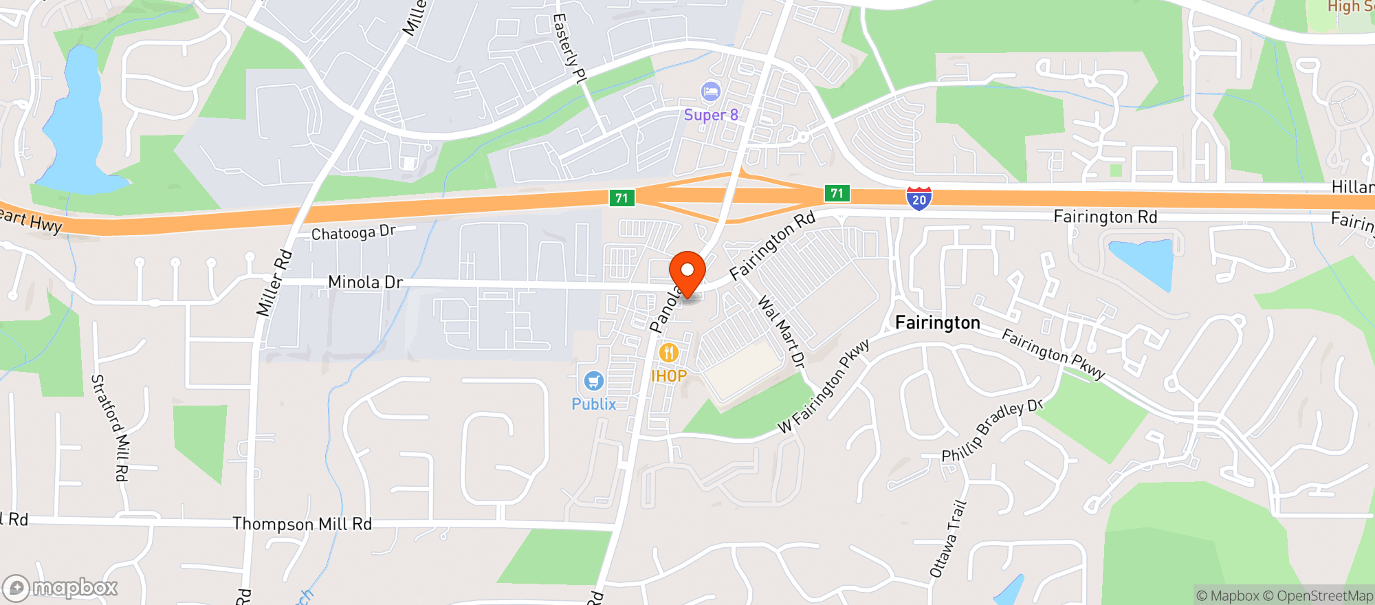 Map showing Farrington Stop & Shop
