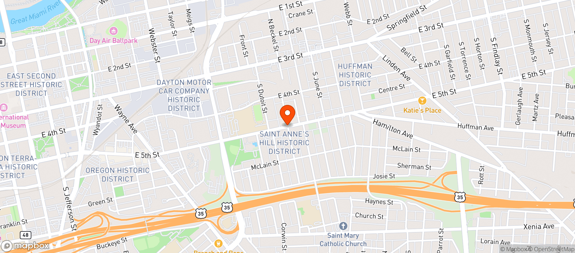Map showing Fifth Street Co-Op, Inc