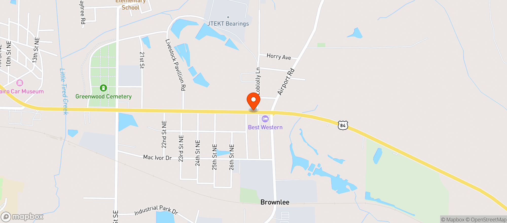 Map showing Bird Dog Bottle Company
