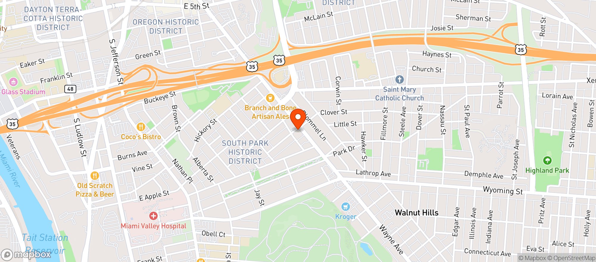 Map showing Ghostlight Coffee