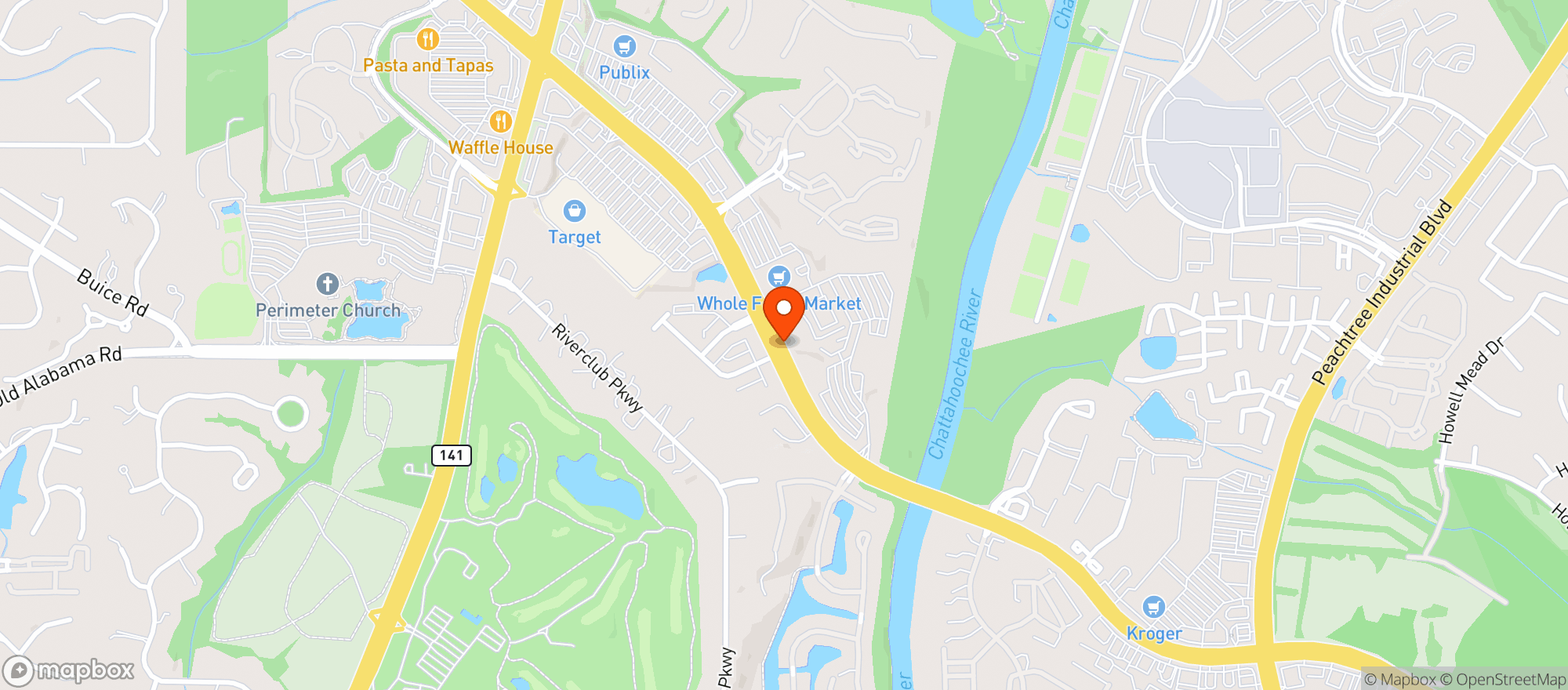 Map showing Target
