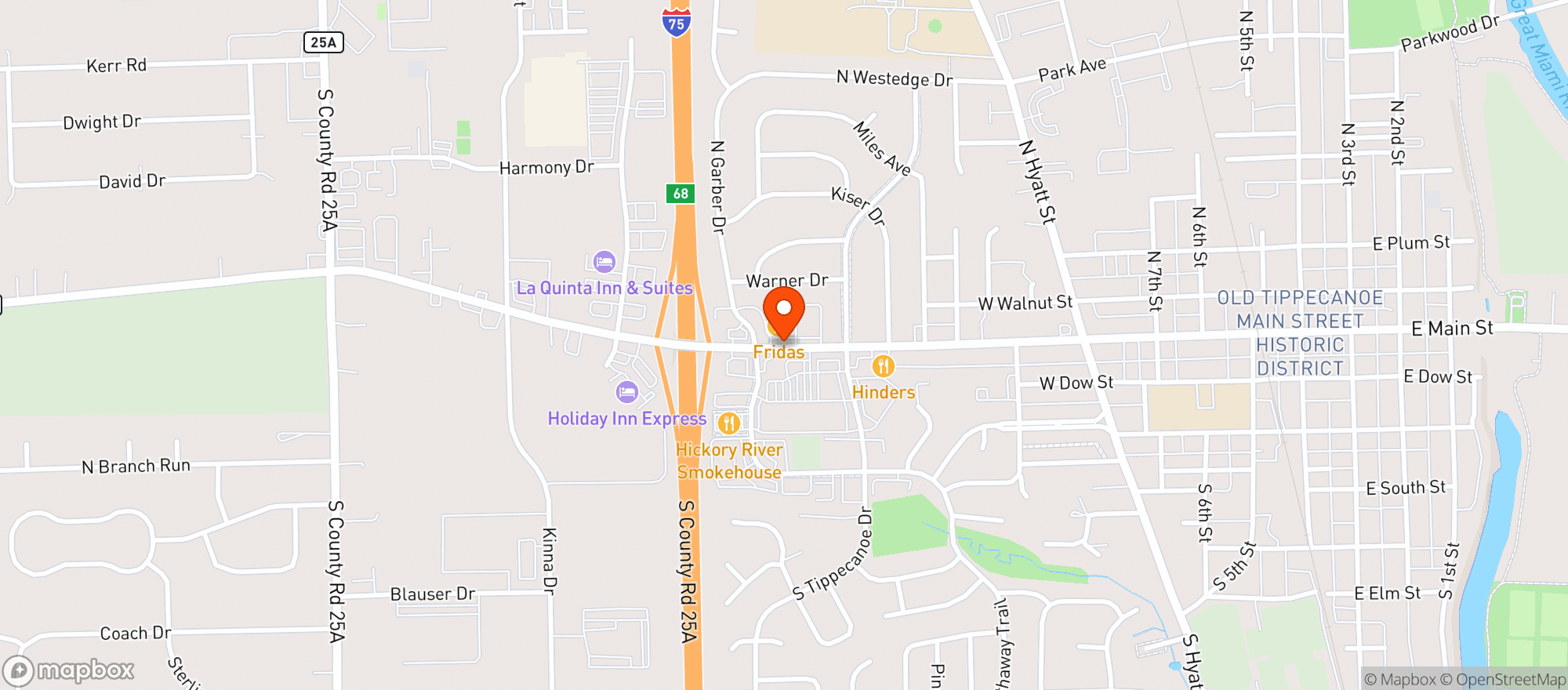 Map showing MIAMI WINE & SPIRITS