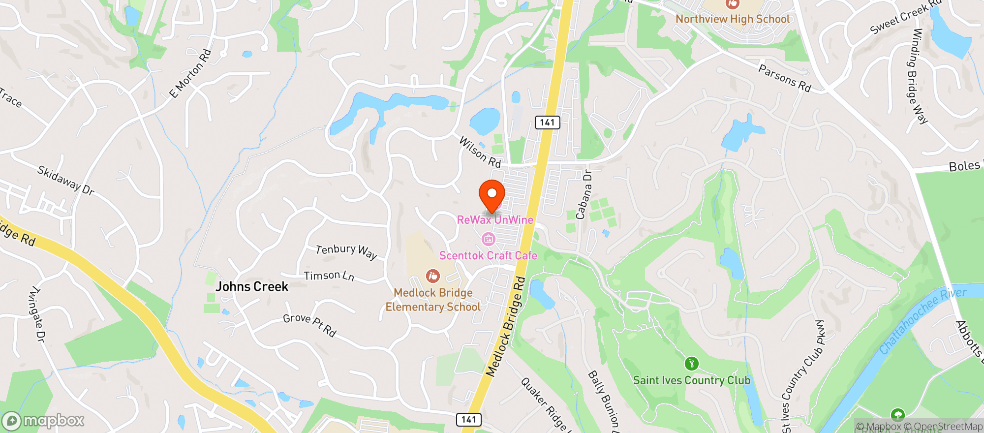 Map showing THE VICE KITCHEN