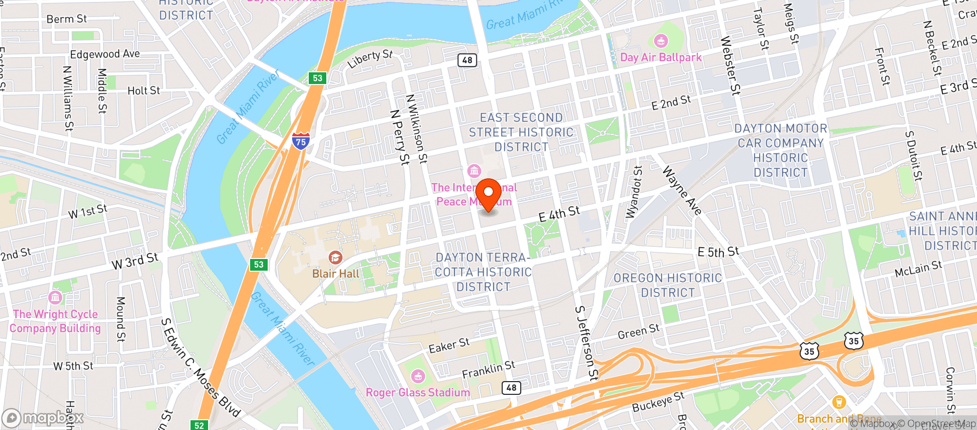 Map showing Est Est Est - Closed