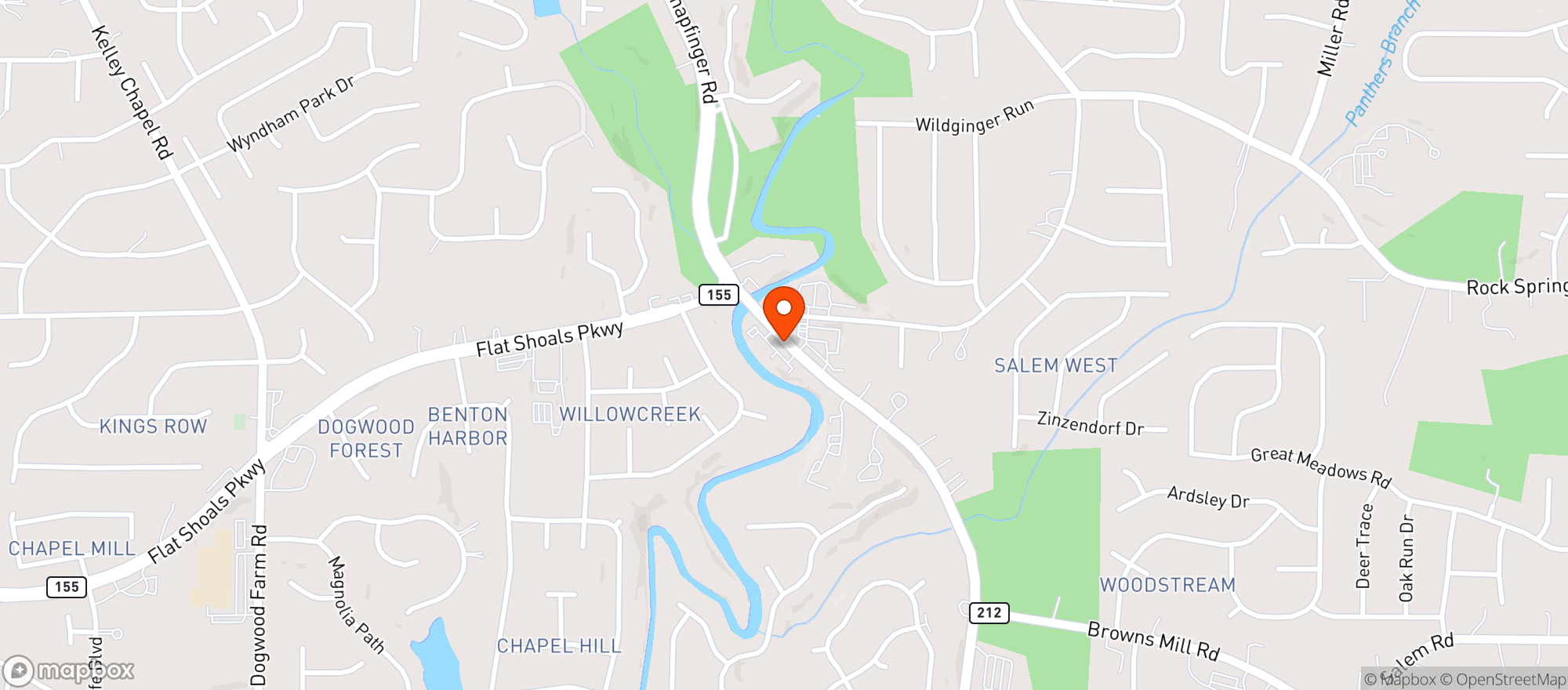 Map showing C & R Liquor Store