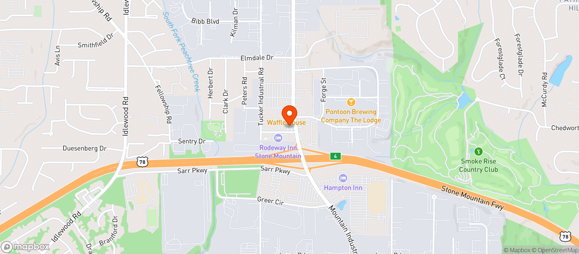Map showing Valero Food Mart - Mtn Ind