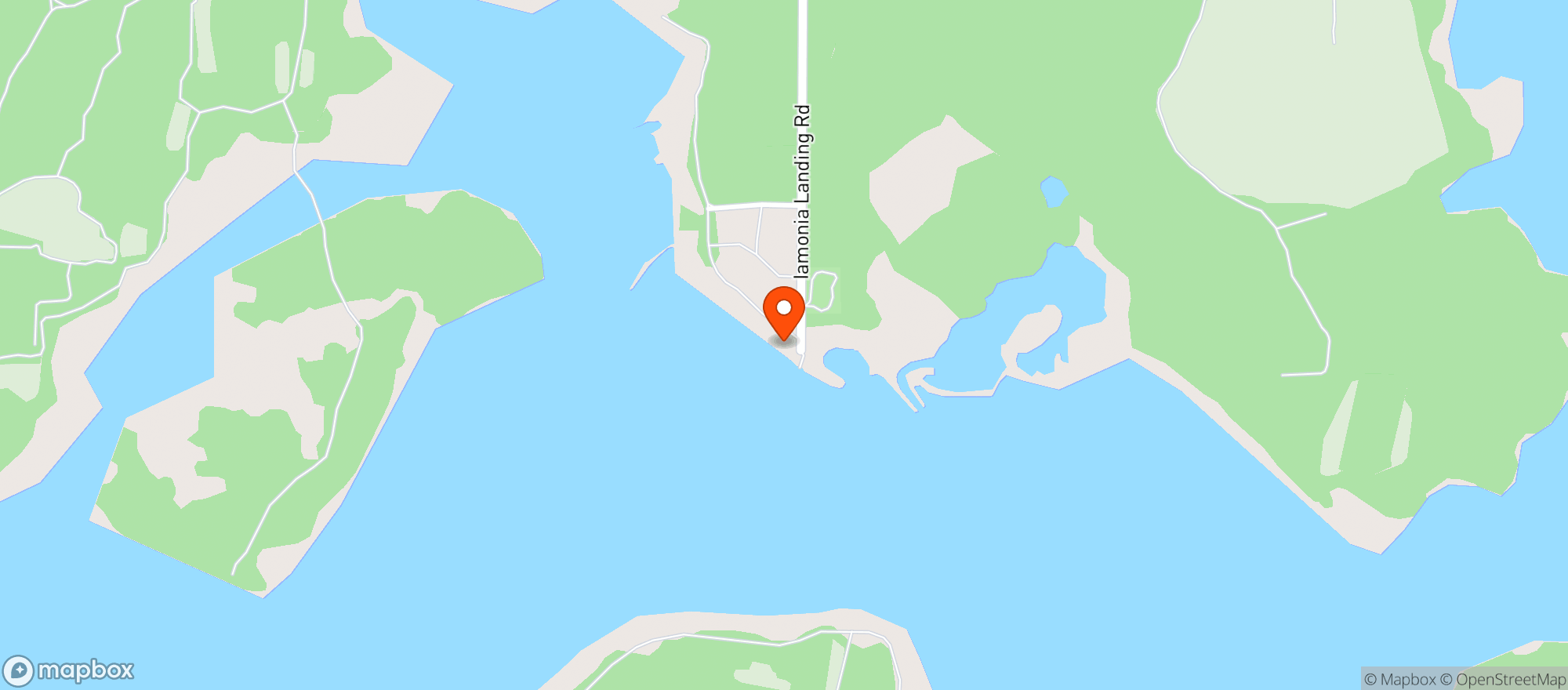 Map showing Fish Camp