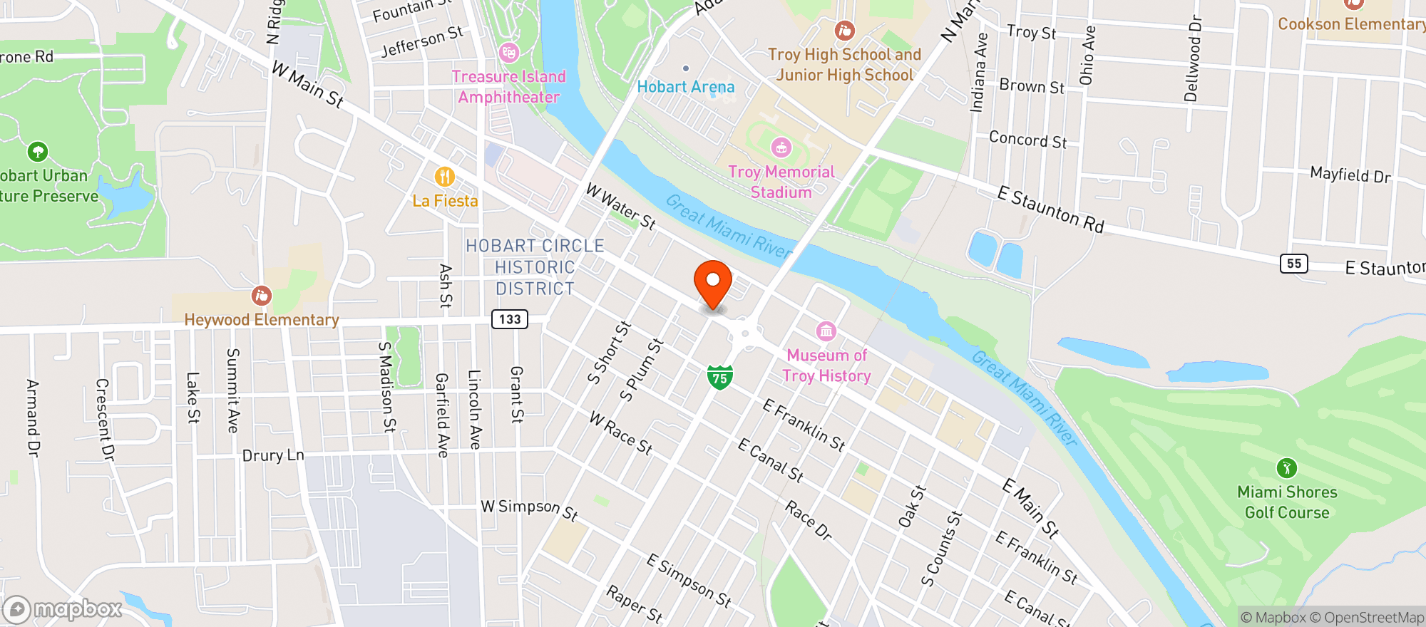 Map showing 41 Grill & Draft House