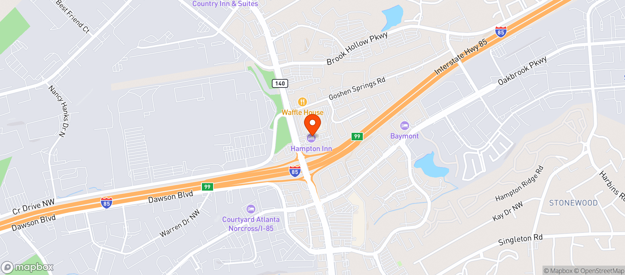 Map showing Pappadeaux Seafood Kitc #565