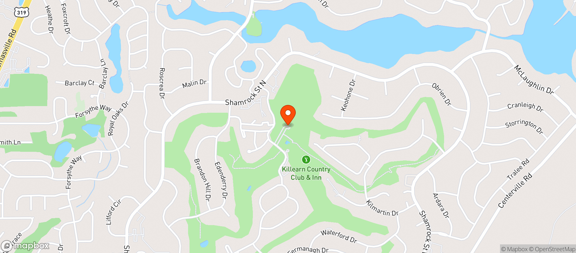 Map showing Killearn Golf Country C #795