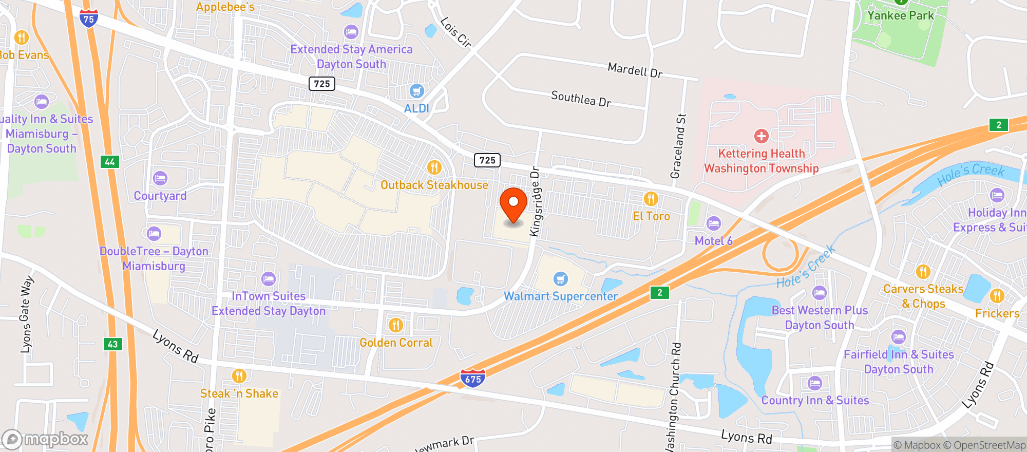 Map showing Target
