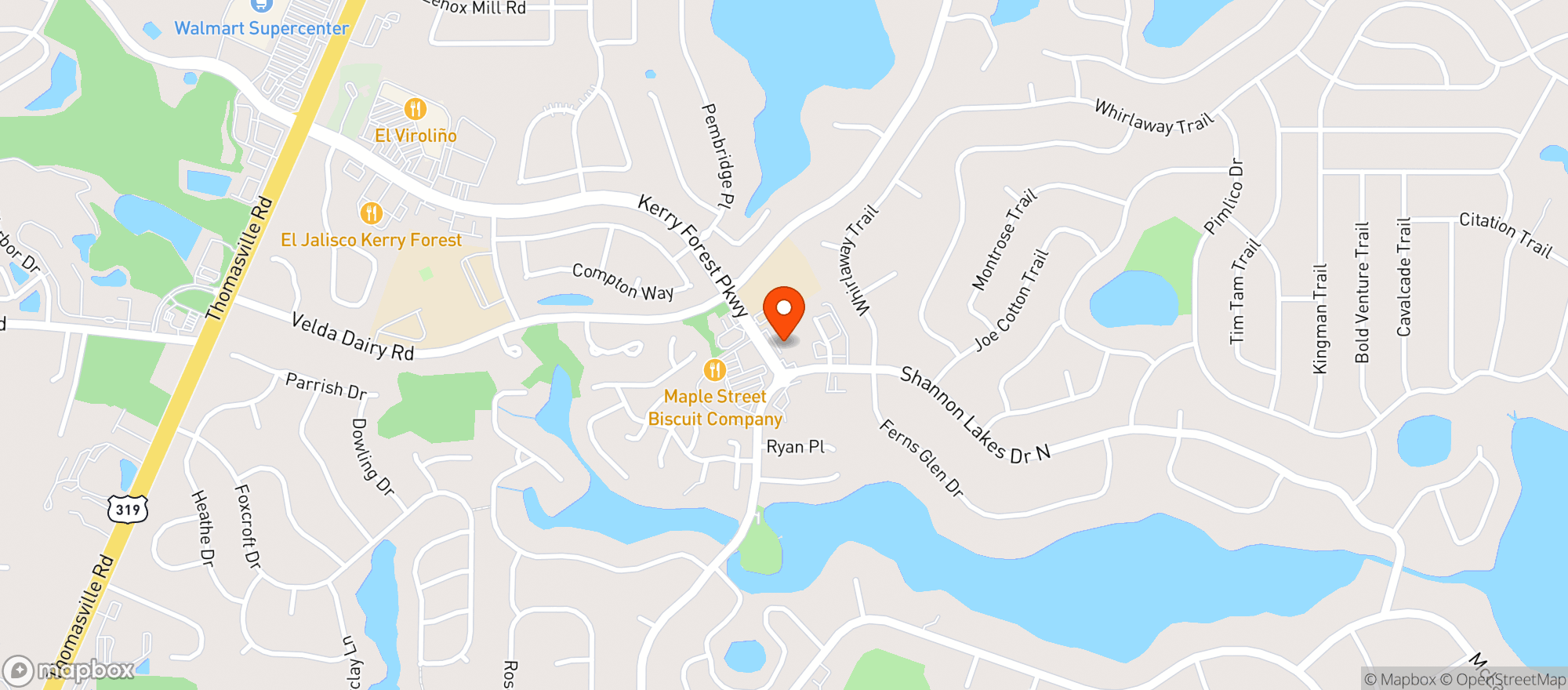 Map showing Circle K #5176