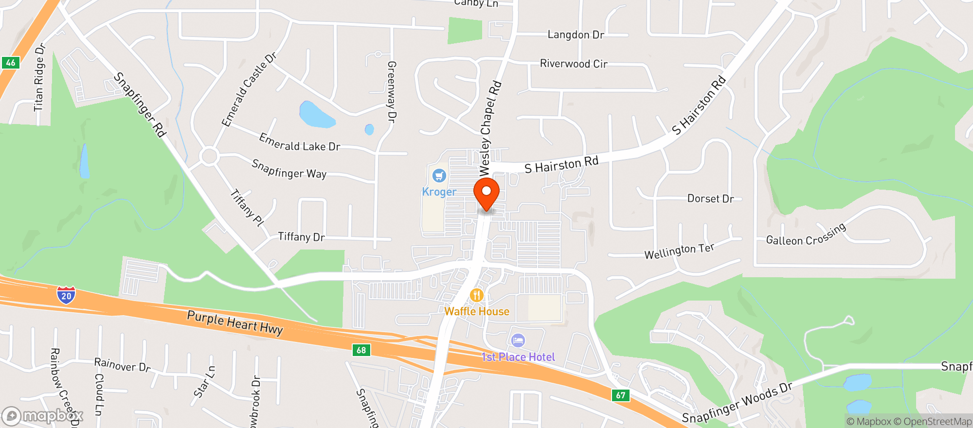 Map showing Food Depot #66