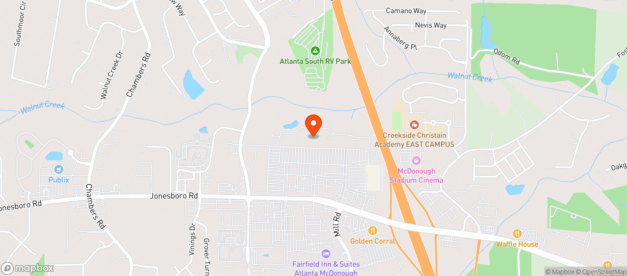 Map showing Target