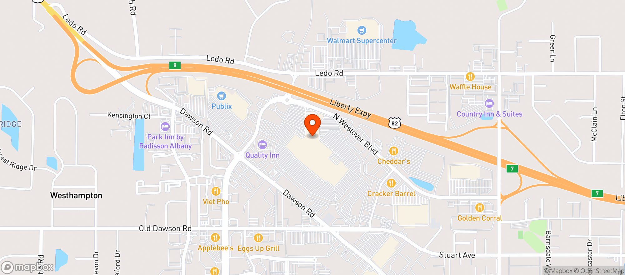 Map showing Gnc