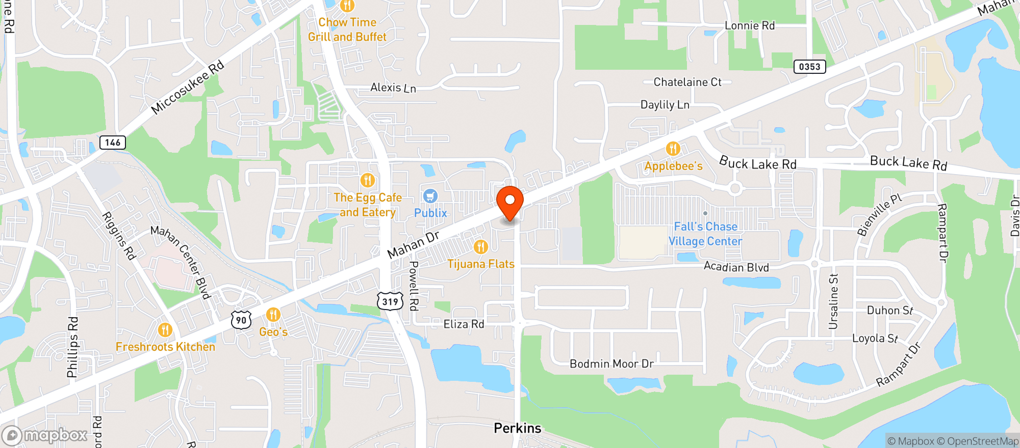 Map showing Circle K #5170