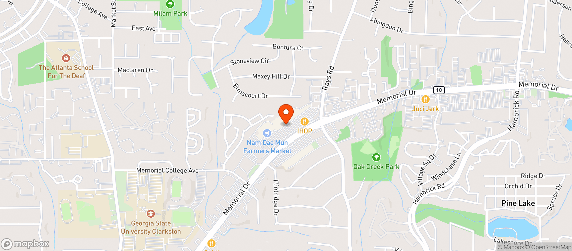 Map showing Gnc