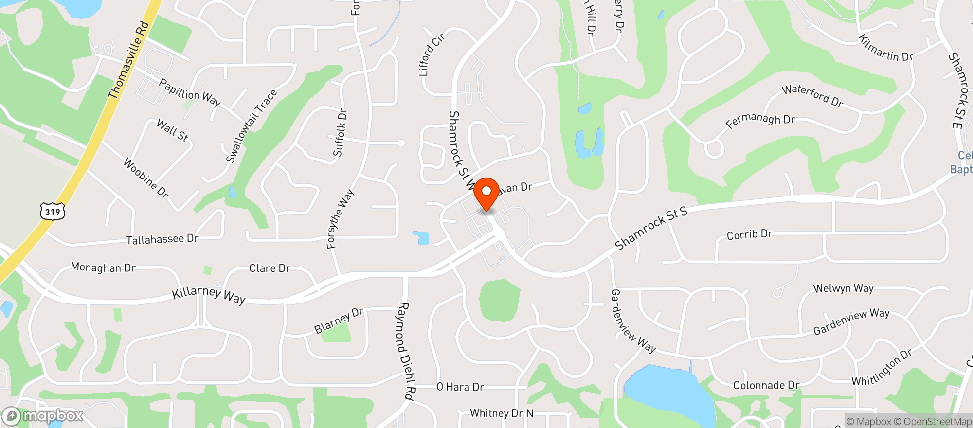 Map showing Circle K #2705177