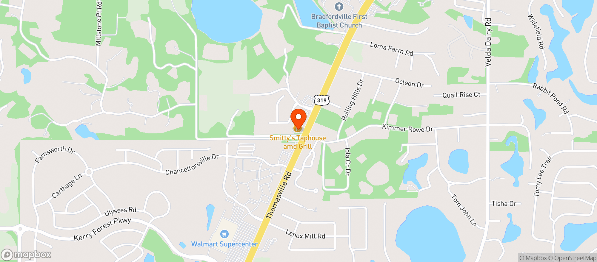 Map showing Smittys Taphouse & Grill