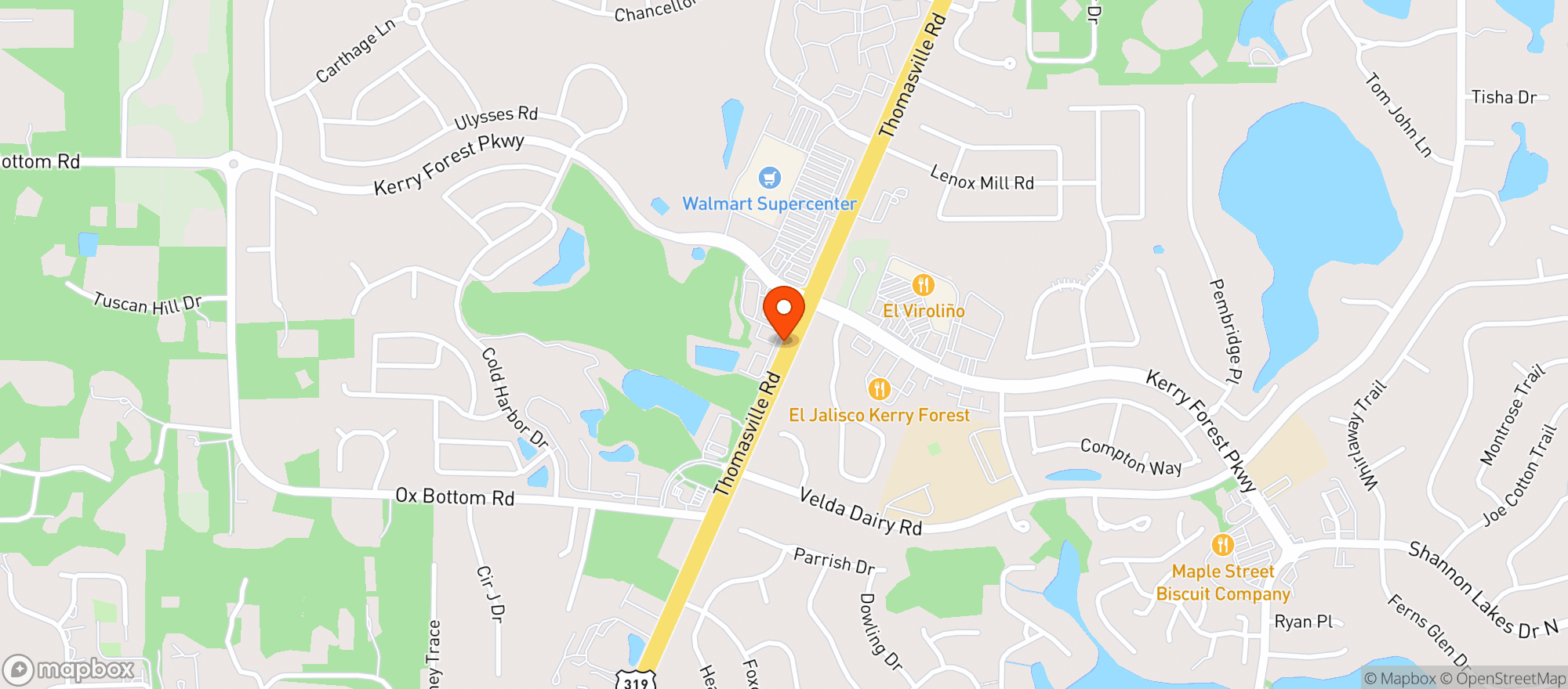 Map showing ABC FINE WINE & SPIRITS