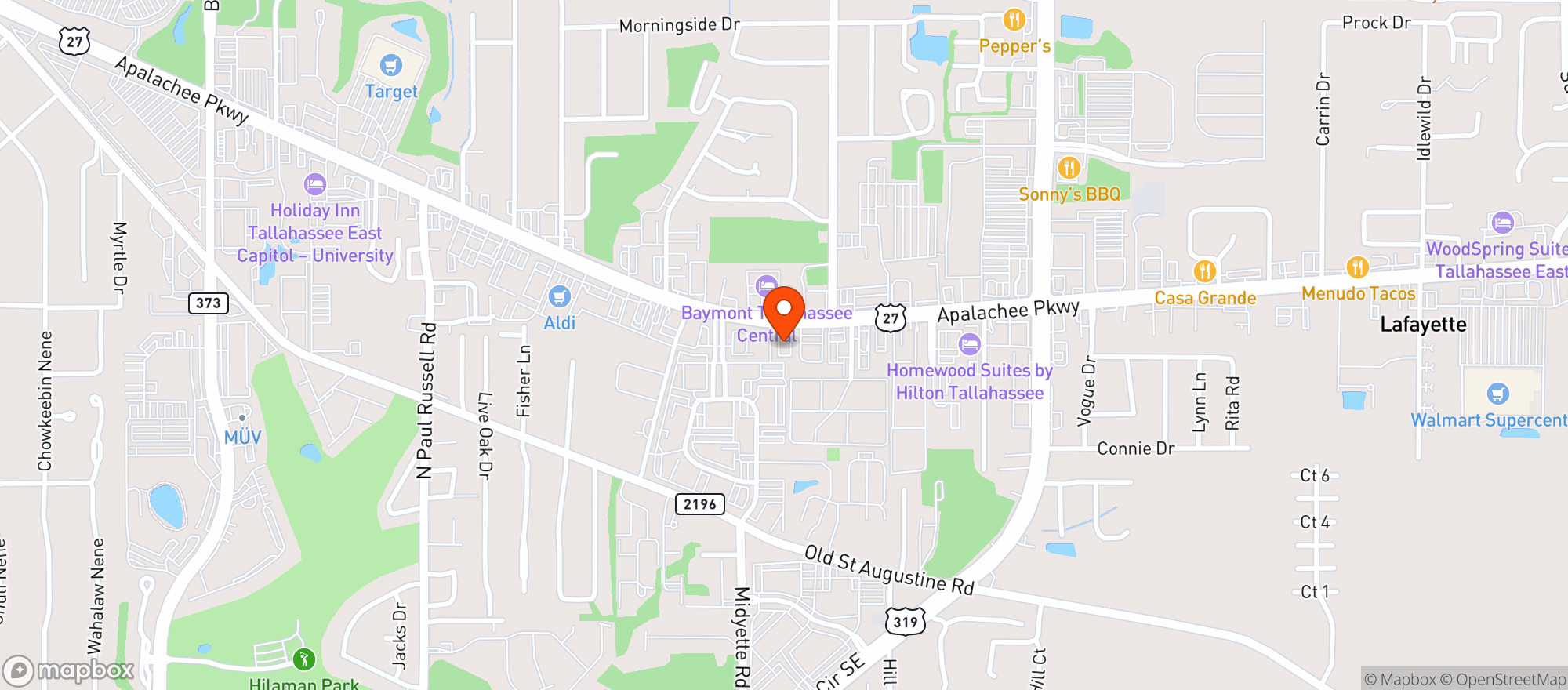 Map showing Casa Tapas And Cantina
