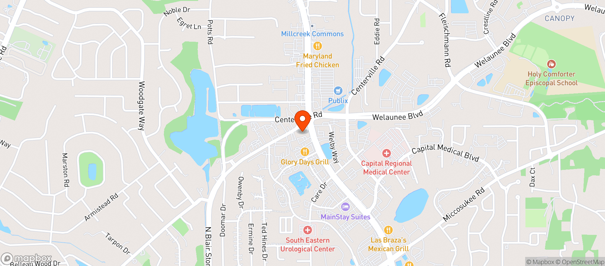 Map showing Circle K #5171