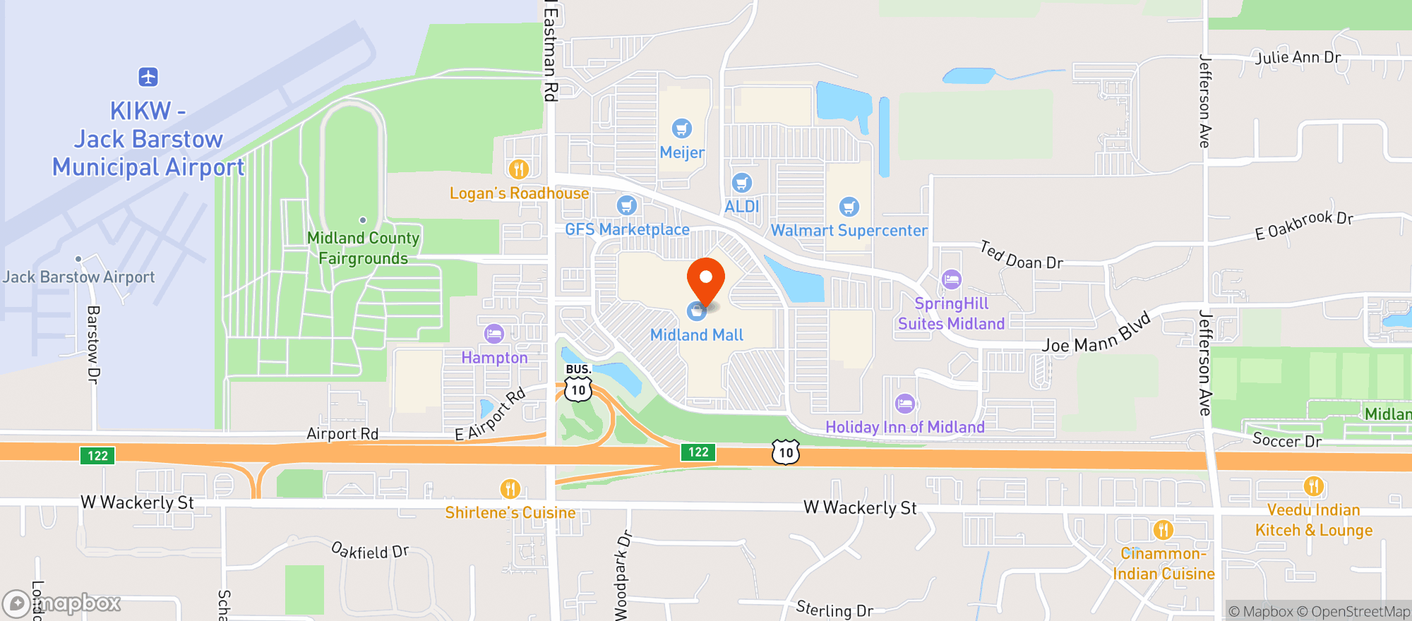Map showing Alexs Railside Restaurant